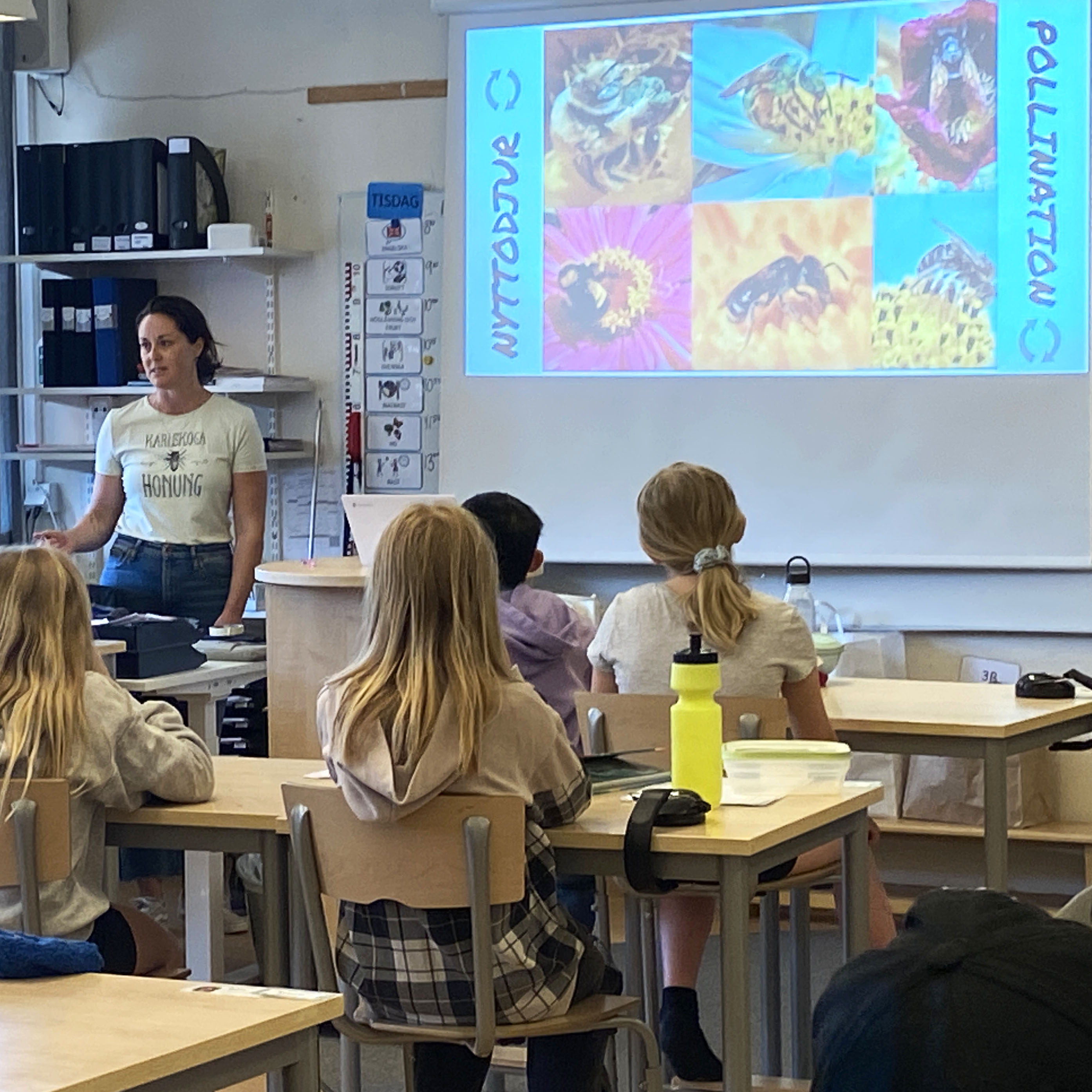 Barn i skolb&auml;nkar