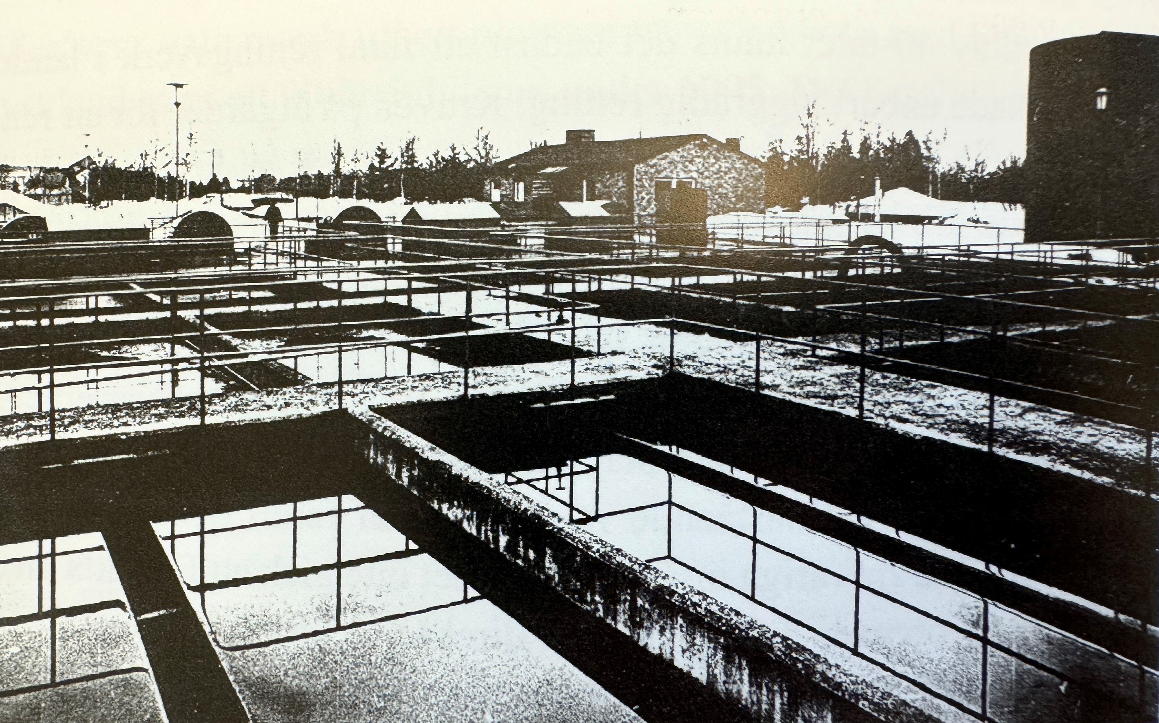 Reningsverket i Aggerud 1958